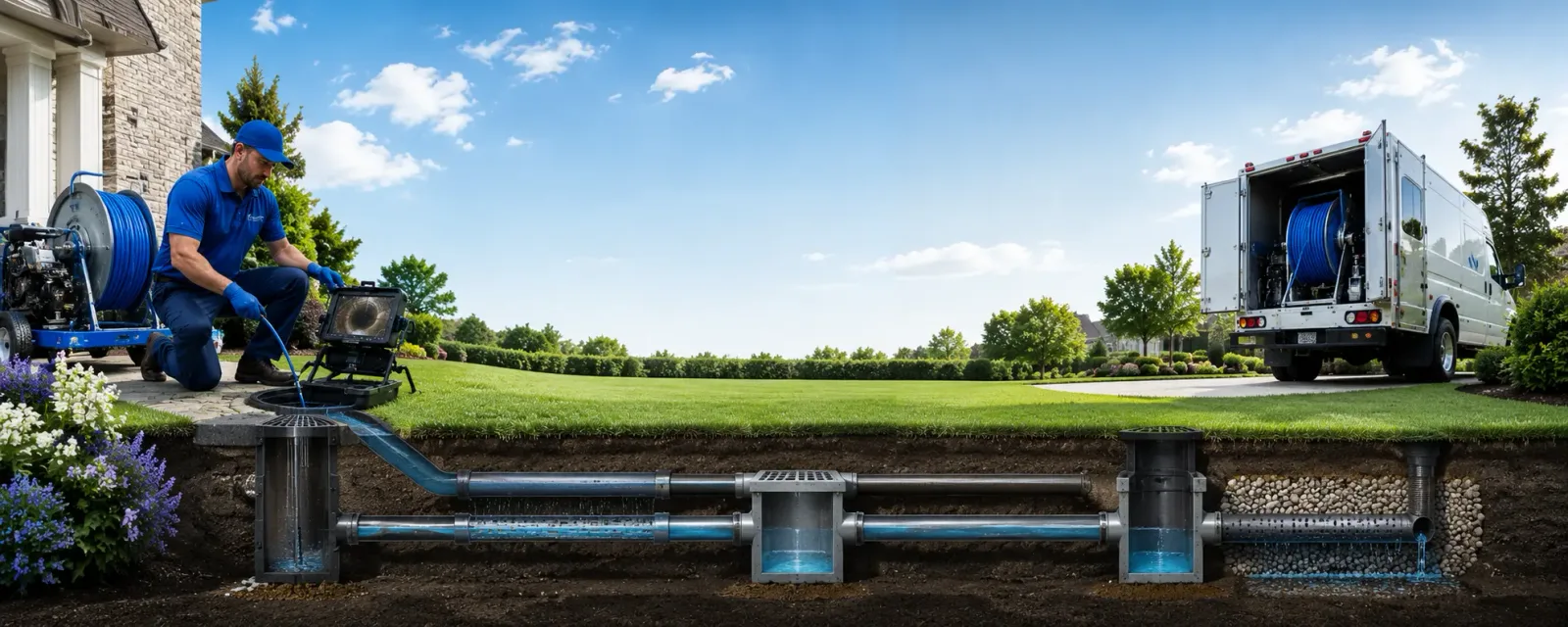 Outdoor drain cleaning information for Spalding, NE